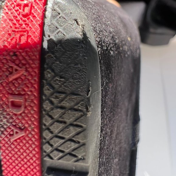 Prada  suede black boots zipper on the sides size 38 - Picture 7 of 8